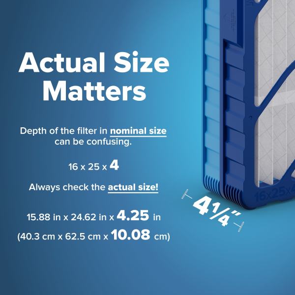Filtrete™ Refillable Filter Refills 1550 MPR RF2001-4-2P-EC, 16 in x 25 in x 4 in (40.6 cm x 63.5 cm x 10.1 cm) 2 Filters