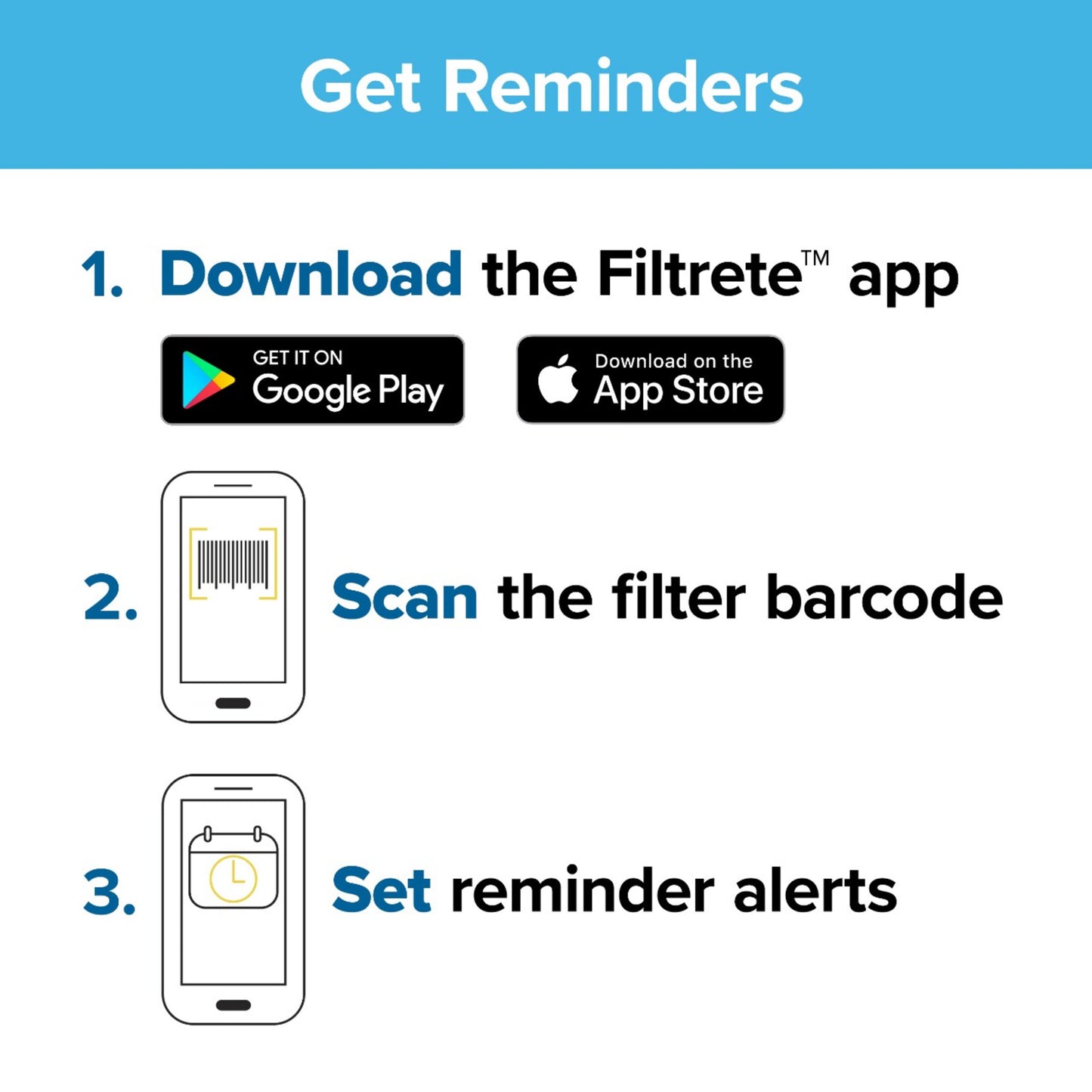 Filtrete™ Allergen Reduction + Odor Reduction HEPA-Type Air Purifier Filter, FAPF-HM-AO (2 Pack)