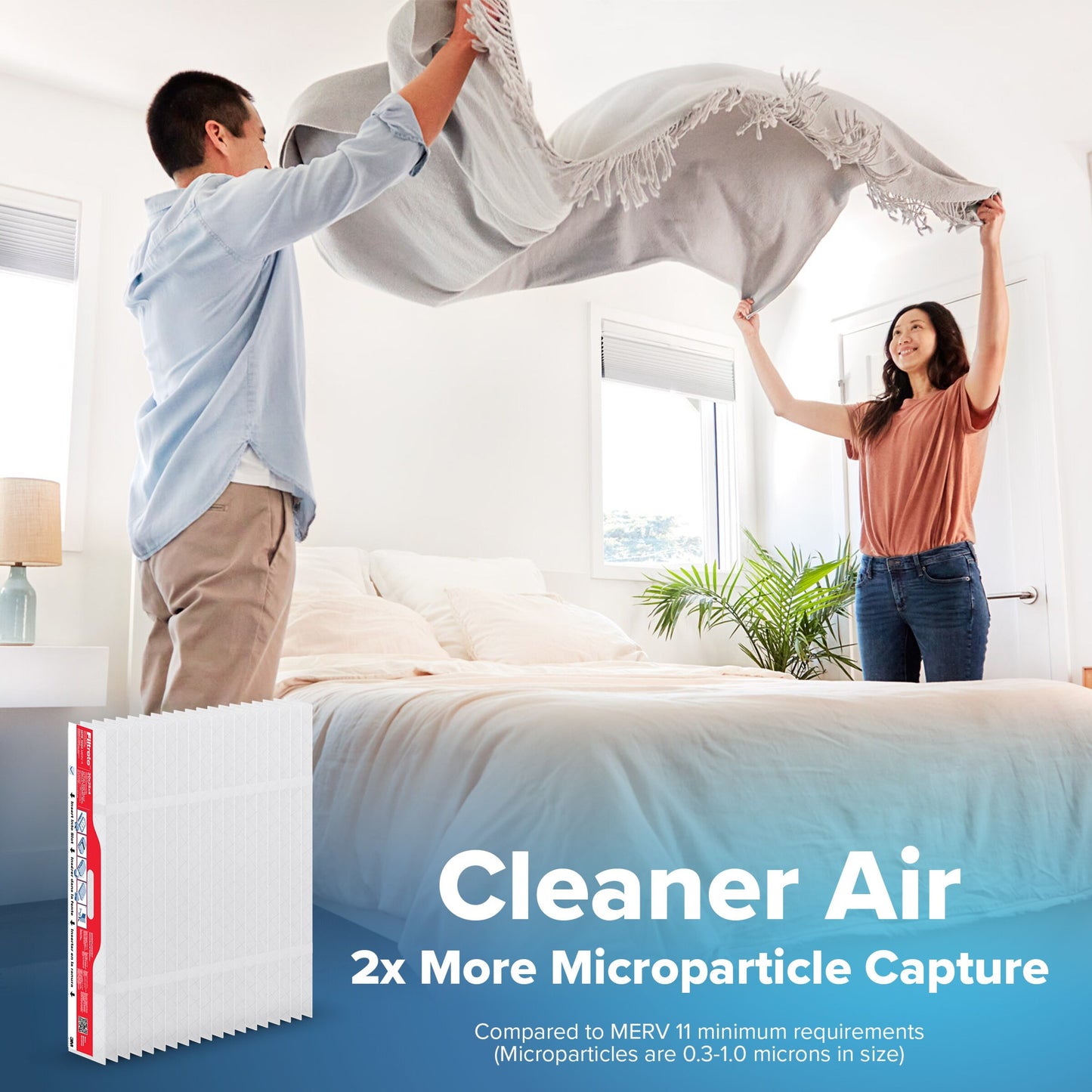 Filtrete™ Refillable Filter Refills 1000 MPR RFA01-4-2P-EC, 16 in x 25 in x 4 in (40.6 cm x 63.5 cm x 10.1 cm) 2 Filters