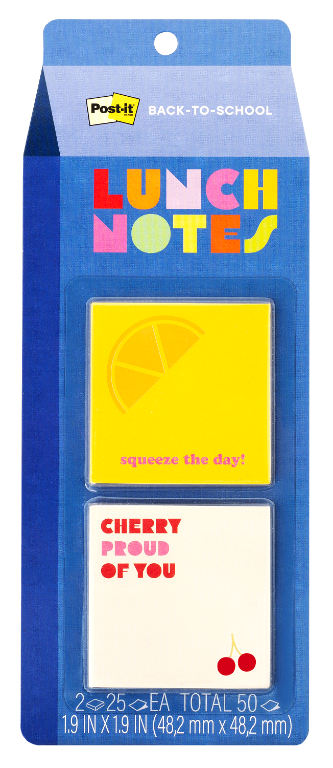 Post-it® Variety Pack, Transparent Notes, Cube Notes, Lunch Notes and Flags