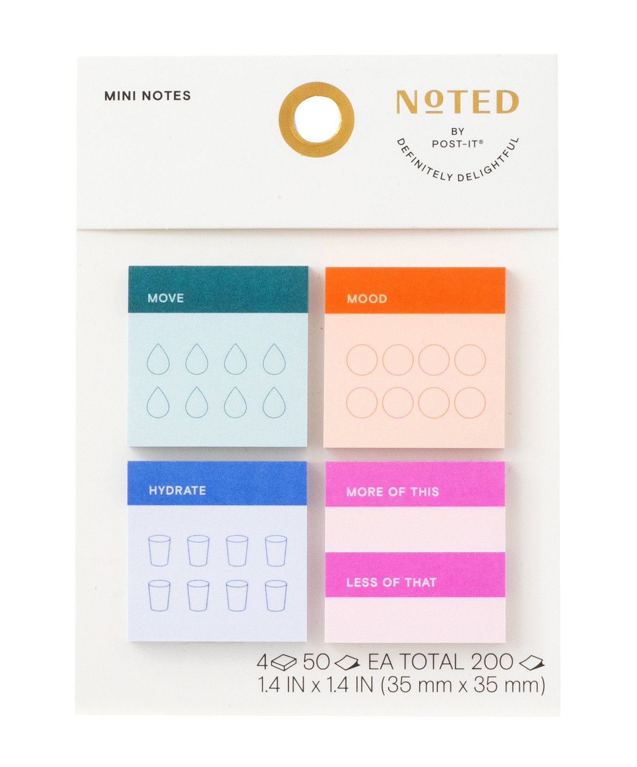 Noted by Post-it® Bundle, Mini Notes, List Notes, Pens