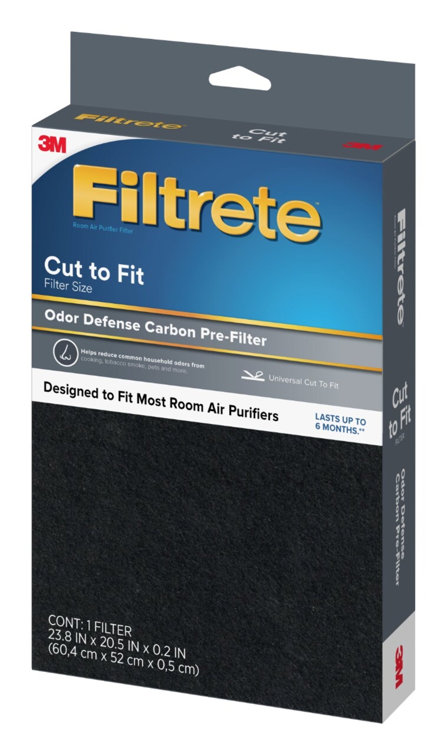 Filtrete™ Odor Reduction Carbon Prefilter Room Air Purifier Filter FAPF-UCTFN-4, Universal Cut to Fit (4 pack)