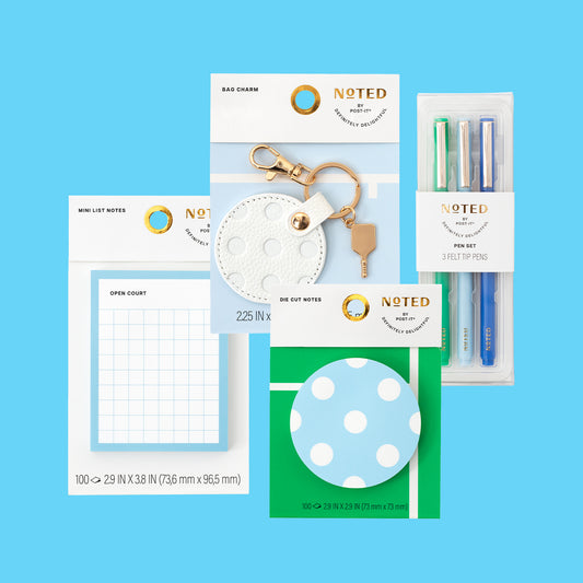 Noted by Post-it® Back to Sports Theme Kit, Pickleball