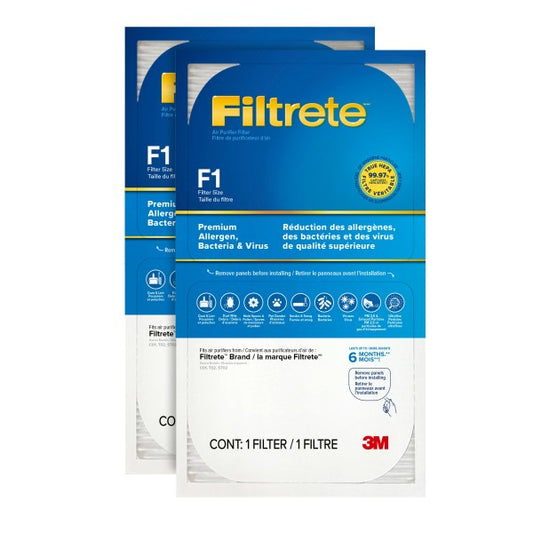 Filtrete™ Premium Allergen, Bacteria & Virus True HEPA Air Purifier Filter FAPF-F1N-2 (2 pack)